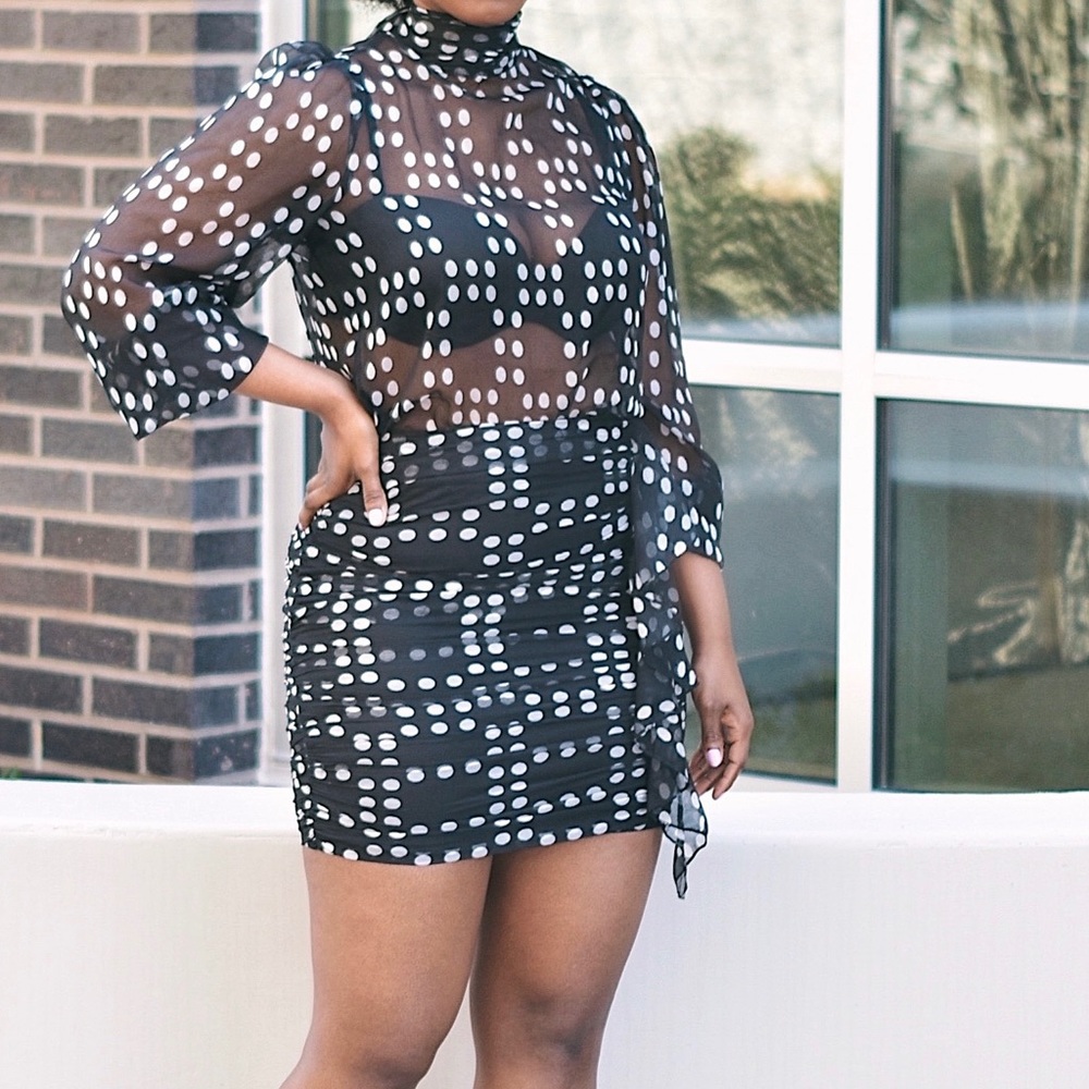 Nasty Gal Polka Dot Set